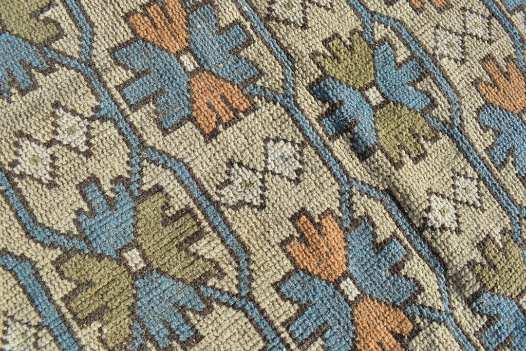 Vintage Turkish Wool Runner Rug: Pastel Hallway Rug (2'7x4'3 Ft) - Etsy