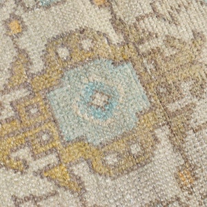 Handmade Turkish Wool Runner Rug: Small Vintage 2x4 Rug (2&#39;4x4&#39;9 ft)