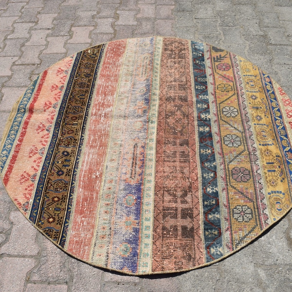Bathroom Round Rug 4x4 Etsy