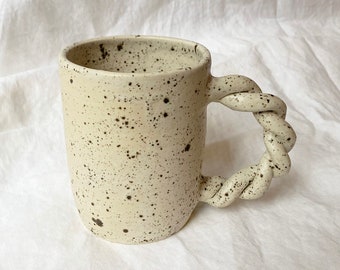 Twisted Mug with Speckles