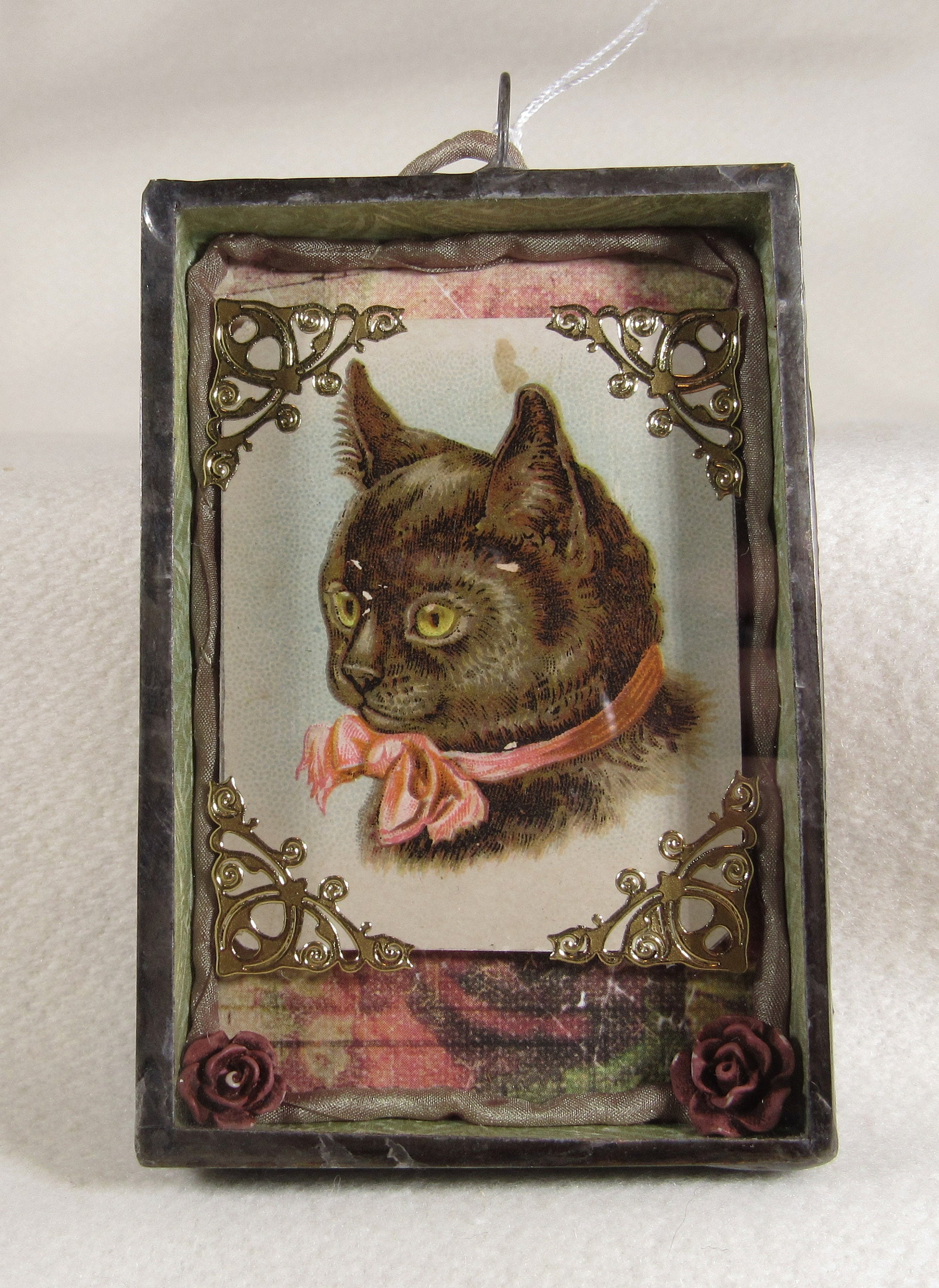 Le Chat Vintage Black Cat Hanging Assemblage Ornament Etsy Ireland Le Chat Vintage Black Cat Hanging Assemblage Ornament Etsy Ireland