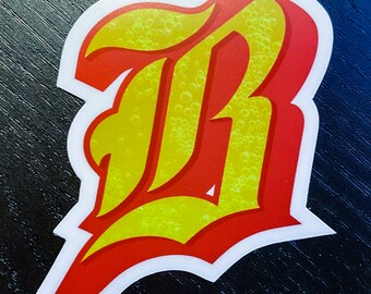 Beer Baseball Blog Logo Die Cut Sticker (3 Pack)