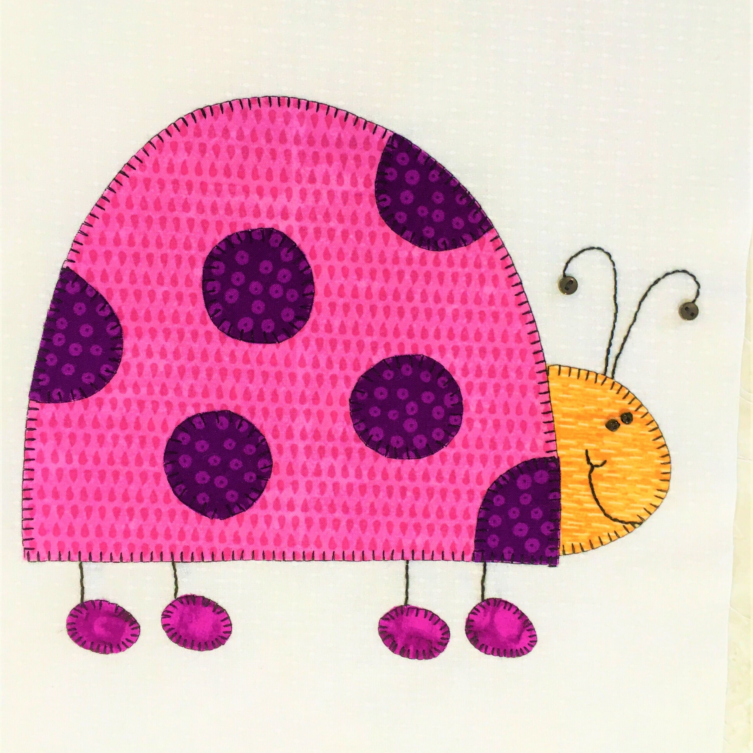 Bug Patchwork Baby Bugs Appliqué Quilt Pattern – Bees and Butterflies Patchwork ...