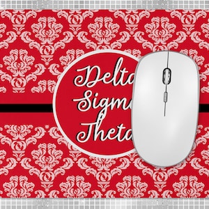 Delta Mouse Pad Sublimation Designs Downloads-Delta Sigma Theta-9.25x7.75 dimension-Design-PNG Commercial Use