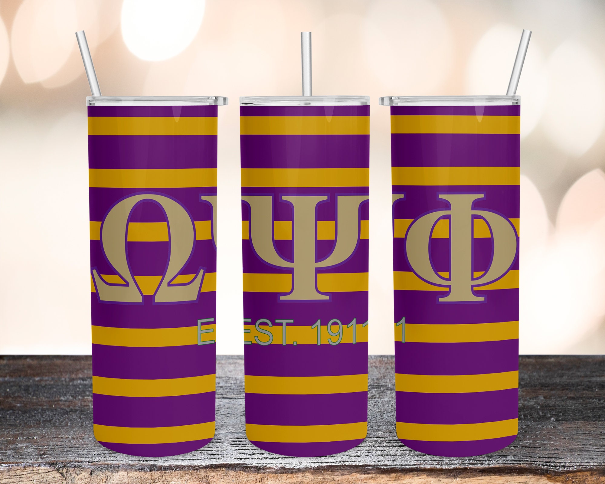Omega Psi Phi Fraternity - Carved Wooden/Stainless Tumbler – Creative CNC  Carvings