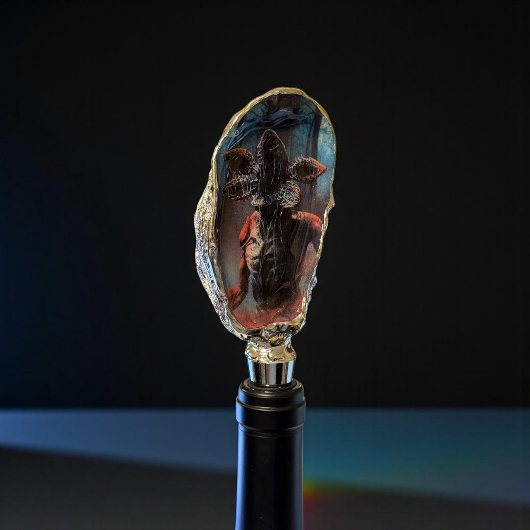 Demogorgon Oyster Wine Bottle Stopper, the Upside Down, Stranger Things ...