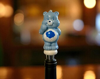 Grumpy Care Bear Holiday Ornament Wine Stopper, great hostess or Christmas gift, holiday décor for your home this Christmas