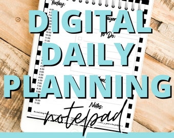 Digital Daily Planning Notepad | Goodnotes | iPad Planner