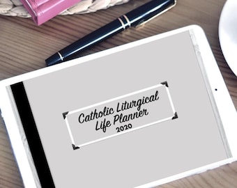 2020 Catholic Liturgical Life Digital Planner Monochrome Goodnotes Planning Annotate Faith Religion Bible Verses