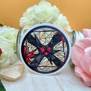 TXT Stained Glass Style Stickers