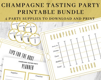 Champagne Tasting Printable, Event Hosting