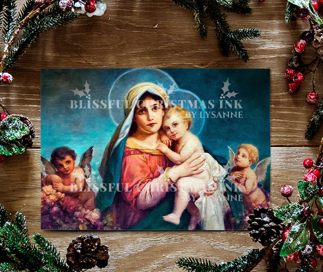 Madonna And Child Christmas Cards 