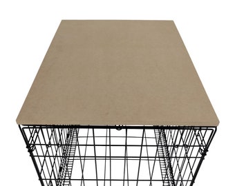 DIY Dog Crate Topper: Unfinished MDF Cat Kennel Cover