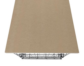 Modern Dog Crate Topper: UNFINISHED MDF Kennel Cover, Pet-Safe Finish