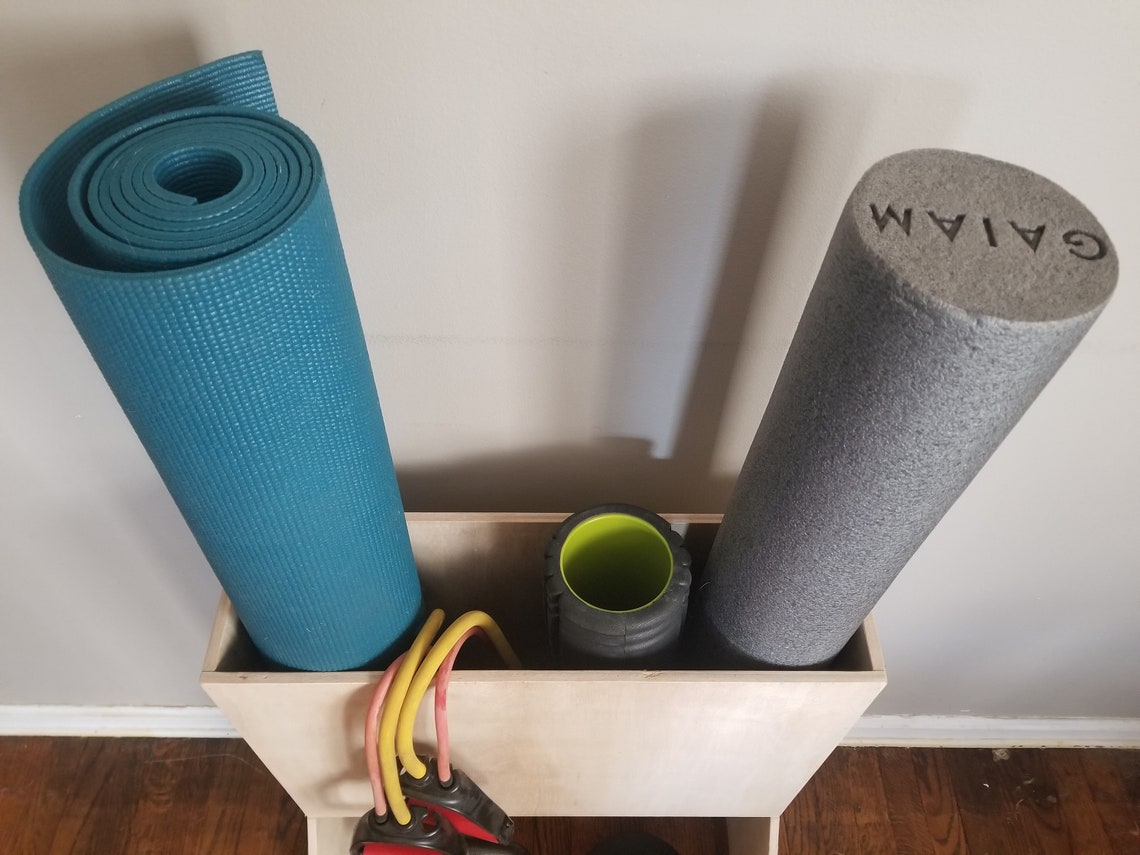 Yoga Mat Stand Yoga Mat Bolster Pillow Foam Roller Holder Etsy