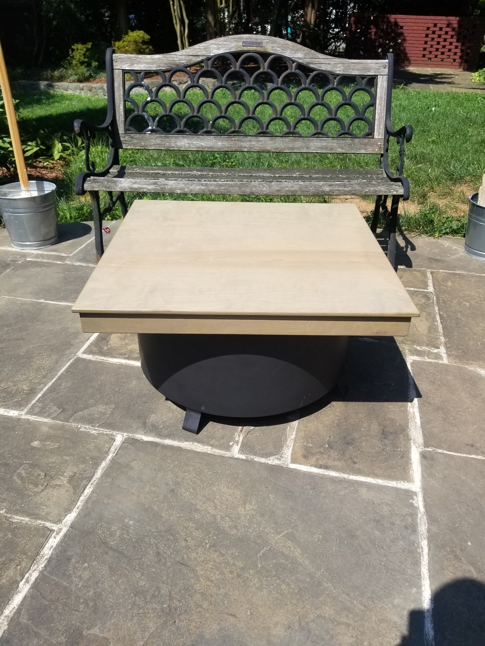 Fire Pit Table Topper Fire Pit Cover Fire Pit Table Top Etsy