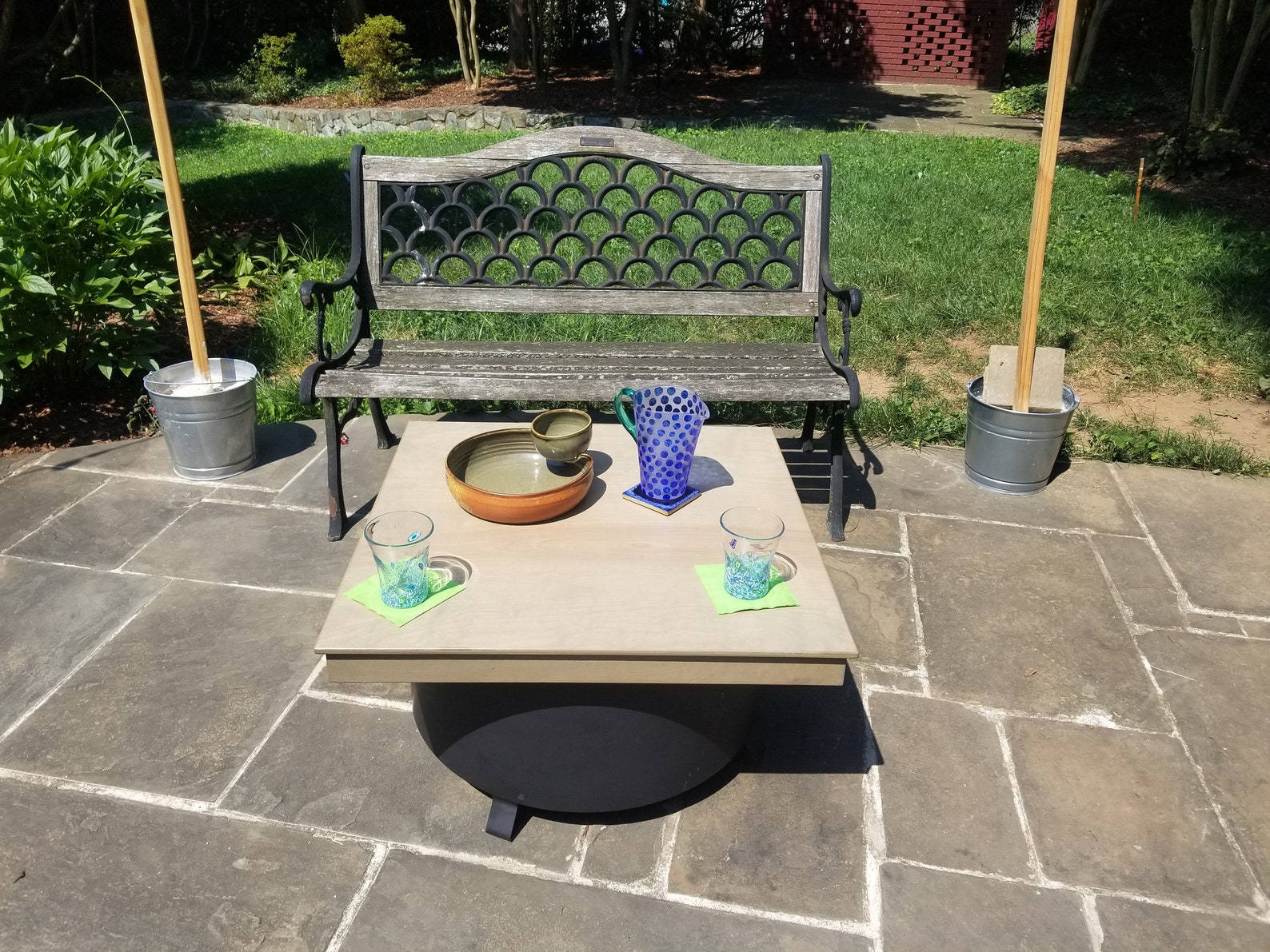 Fire Pit Table Topper Fire Pit Cover Fire Pit Table Top Etsy