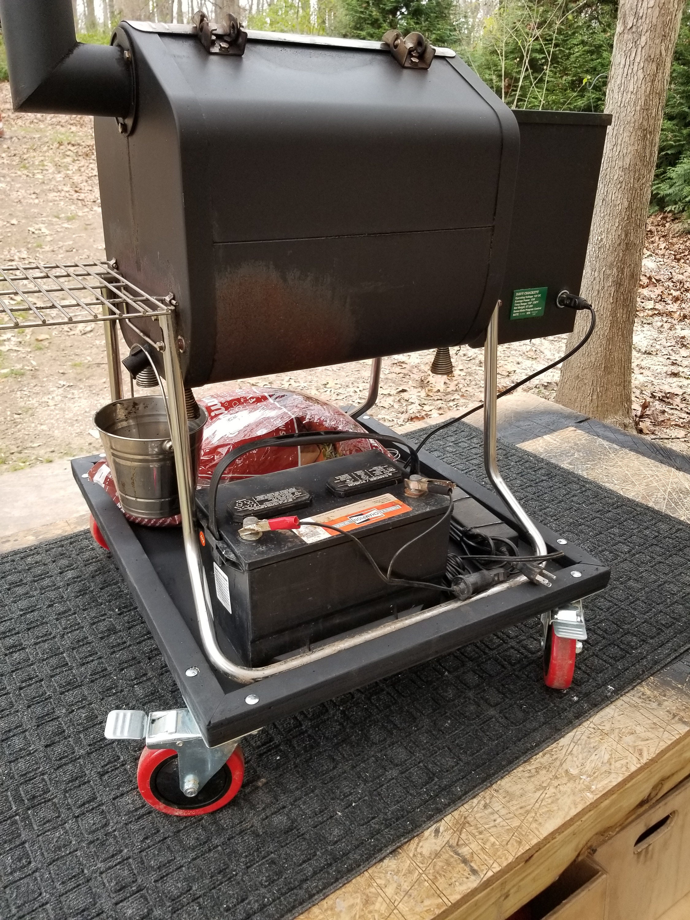 Grill Dolly Cart for Smoker Grill Organize Accessories Etsy