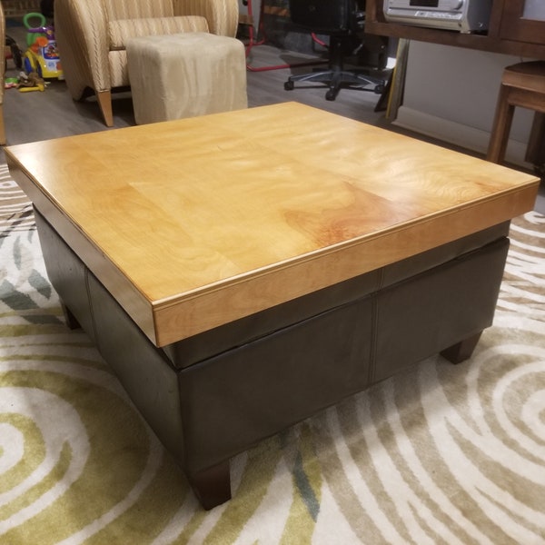 Table Over Ottoman Etsy