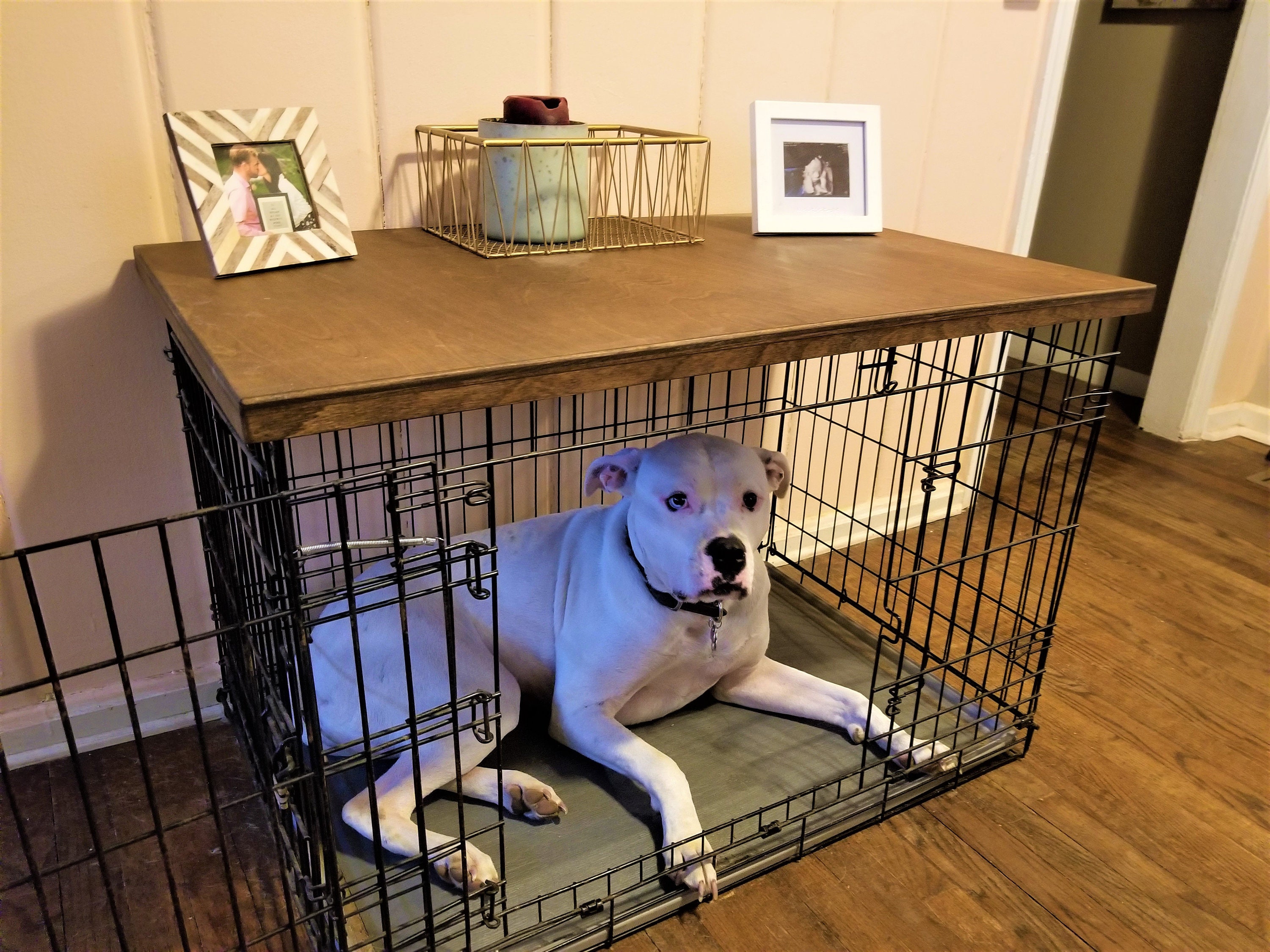 Dog Crate Topper Dog Cat Kennel Wire Crate Cover Furniture Etsy