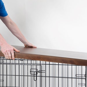 PET SAFE FINISH! | Dog Crate Topper | Dog Pet Tops Crate Kennel Cage Bed House Playpen Cover End Table Top Furniture Large Medium tallmod