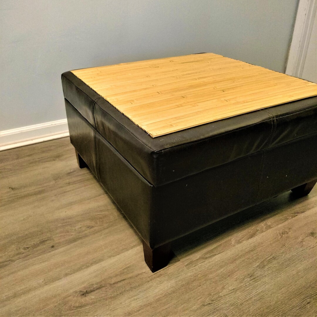 Ottoman Topper Ottoman Coffee Table Sled Tray Over Overlay Etsy