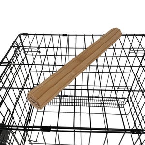 Elegante cubierta de bambú para jaula de perro, múltiples acabados - Fácil de guardar, acabado seguro para mascotas