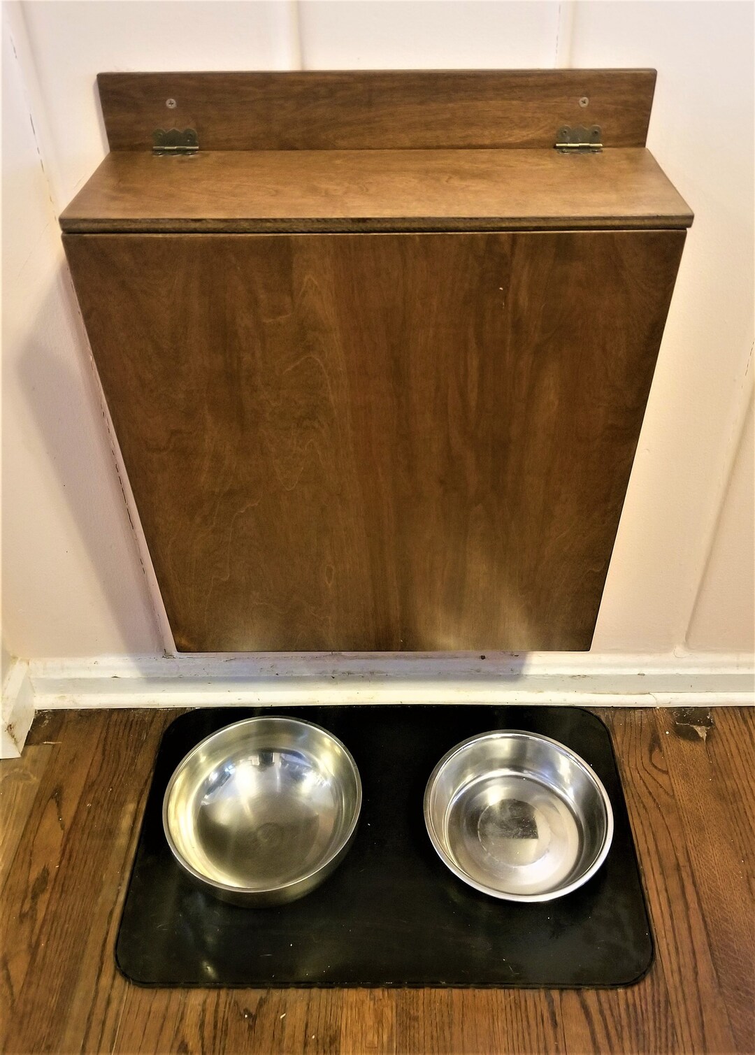 Dog Food Bin Wooden Dog Food Storage Container Dog Food Etsy