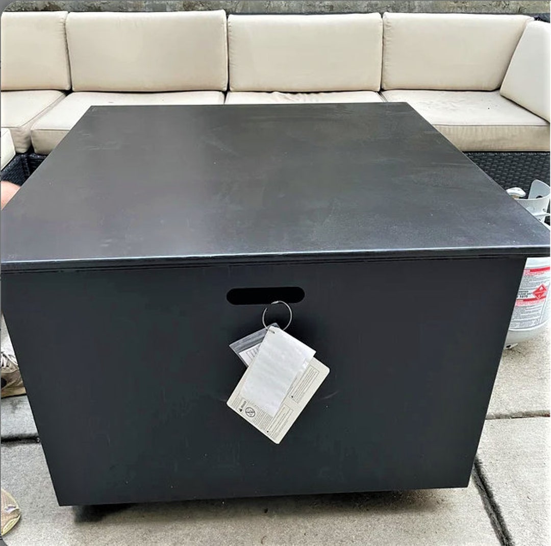 Fire Pit Topper Fire Pit Cover Wood Table Top Firepit Lid Etsy