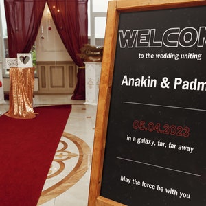 Star Wars Wedding Welcome Sign