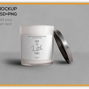Jar Candle Mockup, Candle Label, JPEG, Jar Label Mockup, Image stock numérique, Candle Mockup, Mockup, Candle, Candle Template, Digital File
