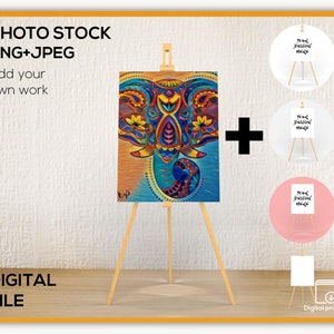 Easel mockup, wedding sign mockup, wedding sign easel, model mockup