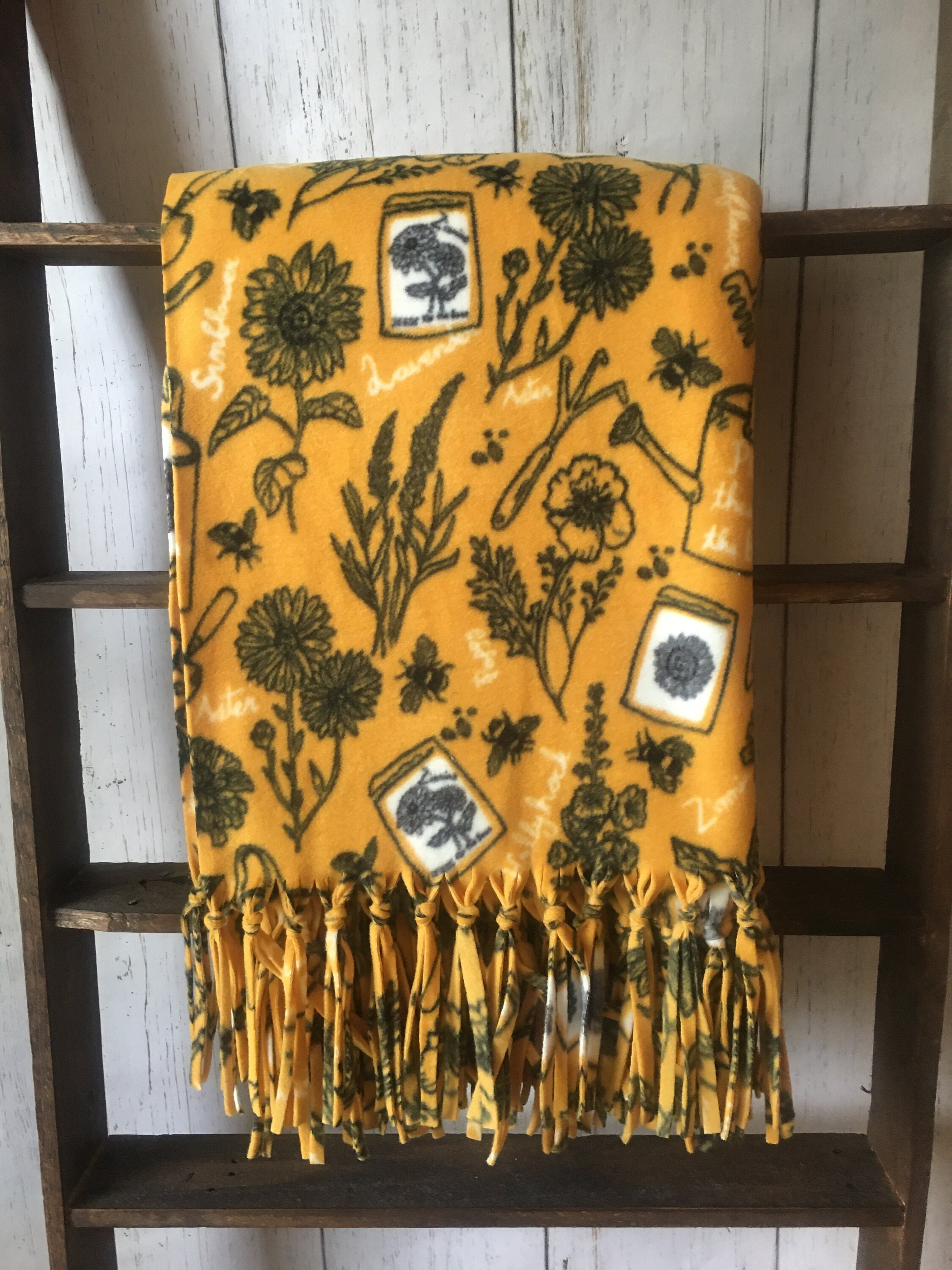Fleece Blanket with Fringe Fleece Throw with Fringe Etsy