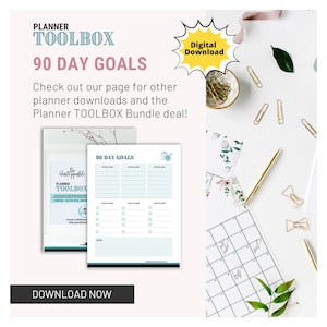 90-Day Goal Planner | Printable Planner