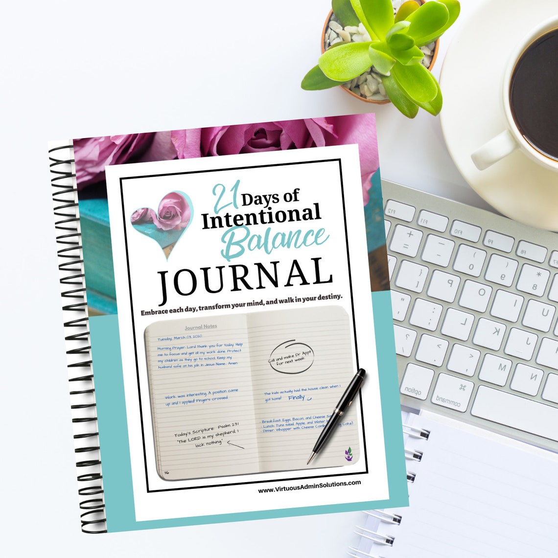 21 Days of Intentional Balance Journal Notes Book Journal Etsy