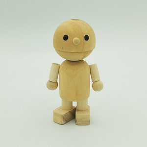 Unfinished Wood Doll, Wooden Toys, Kid&#39;s Stocking Stuffer, Wooden Toys for Kids, Dolls for Boys, Crafts for Kids, Gifts for Boys