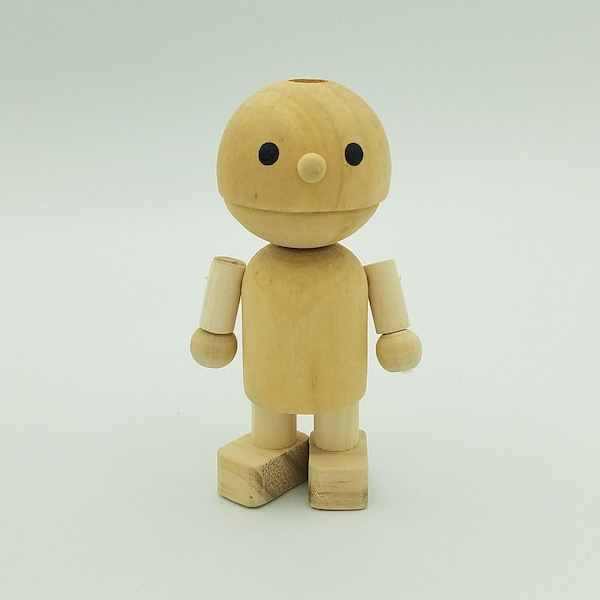 Unfinished Wood Doll, Wooden Toys, Kid's Stocking Stuffer, Wooden Toys for Kids, Dolls for Boys, Crafts for Kids, Gifts for Boys