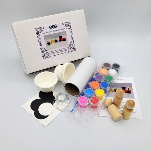 Craft Kit, Cardboard Train Craft With Peg Dolls, Craft Kit for Kids, DIY  Kit, DIY Crafts, Kids Toys, Gift for Kids -  Sweden