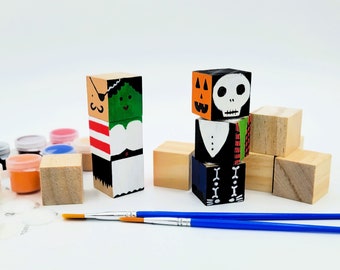 Kits de artesanía, mezclar y combinar juguetes de Halloween, kit de bricolaje, manualidades de bricolaje, regalos para niños, manualidades para niños, juguetes para niños, regalos para niños, regalo de Halloween