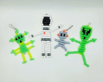 Bead Pattern - Pony Bead Animal PATTERN ONLY - Alien Bead Crafts - Space Crafts - Astronaut Crafts, Robot Crafts - DIY Bead Pet Pattern