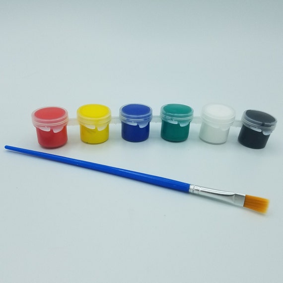 Acrylic Paint Pot Strips With Brush, 5ml Prefilled Paint Pots