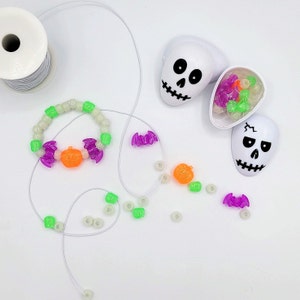 Craft Kits, DIY Halloween Bracelet in Skeleton Egg, DIY Kit, DIY Crafts, Kid Crafts, Halloween Gift for Kids, Halloween Party Favor