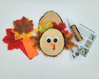 Knutselen, doe-het-zelf kalkoen, doe-het-zelfpakket, knutselsets, knutselsets voor kinderen, Thanksgiving-kinderen, feestartikelen voor kinderen, herfstknutsels
