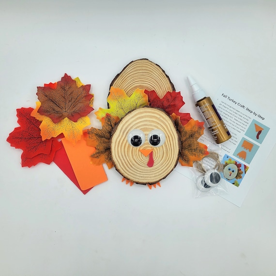 Craft Kits, DIY Turkey Craft, DIY Kit, DIY Crafts, Craft Kits for Kids, Thanksgiving Kids, Party Favors for Kids, Fall Craft