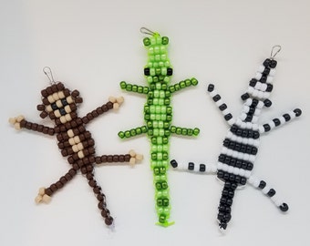 Kits de manualidades, animales de la selva con cuentas, kit de bricolaje, manualidades, regalos para niños, juguetes para niños, manualidades para niños, manualidades para adultos, cuentas de poni