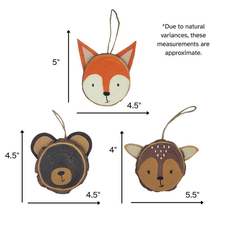 Craft Kits, Woodland Creatures Painting Craft, DIY Kit, DIY Crafts, Gifts for Kids, DIY Christmas Ornament, Adult Craft, Kid Craft image 3