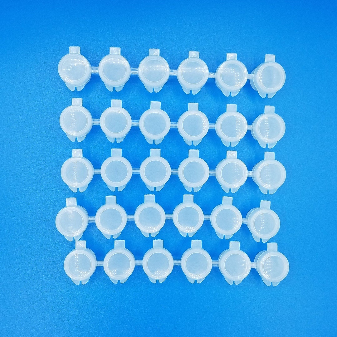 Paint Pot Strips, 5ML, 6 Pot Strips, Empty Paint Pots, Bulk 5ML Paint