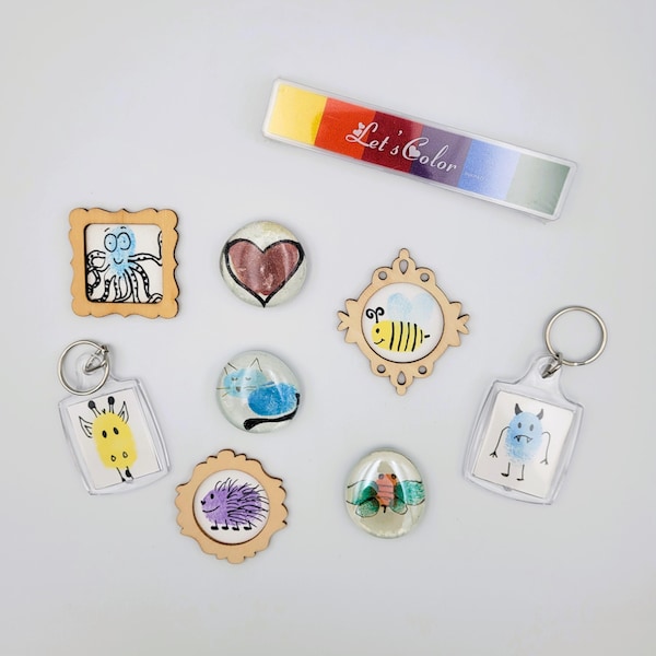 Craft Kit, Fingerprint Art for Kids, DIY Gifts