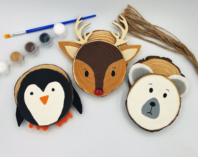 Craft Kits, Christmas Ornament Painting Craft, DIY Kit, DIY Crafts, Gifts for Kids, DIY Christmas Ornament, Adult Crafts, Kid Crafts