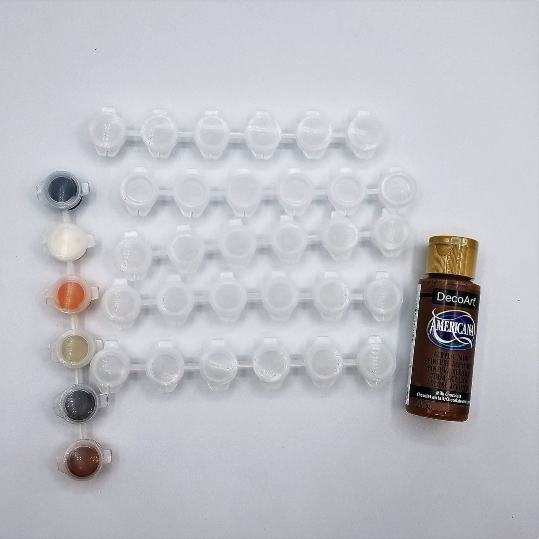 Paint Pot Strips, 3ML, Empty Paint Pots, Bulk 3ML Paint Pot Strips